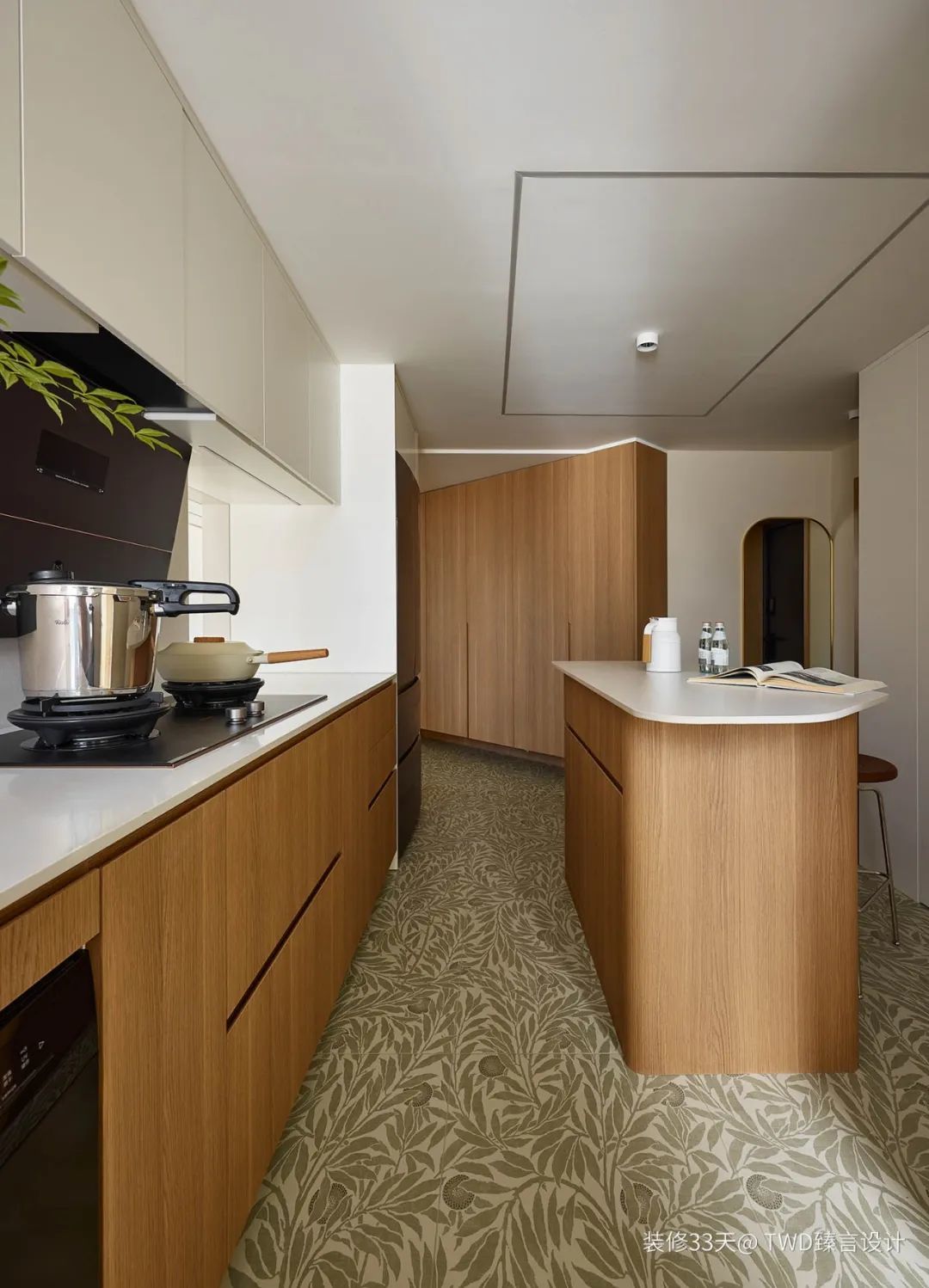 餐厨开窗洞餐桌嵌入餐边柜麻将胡了app卧室改餐厅(图4)