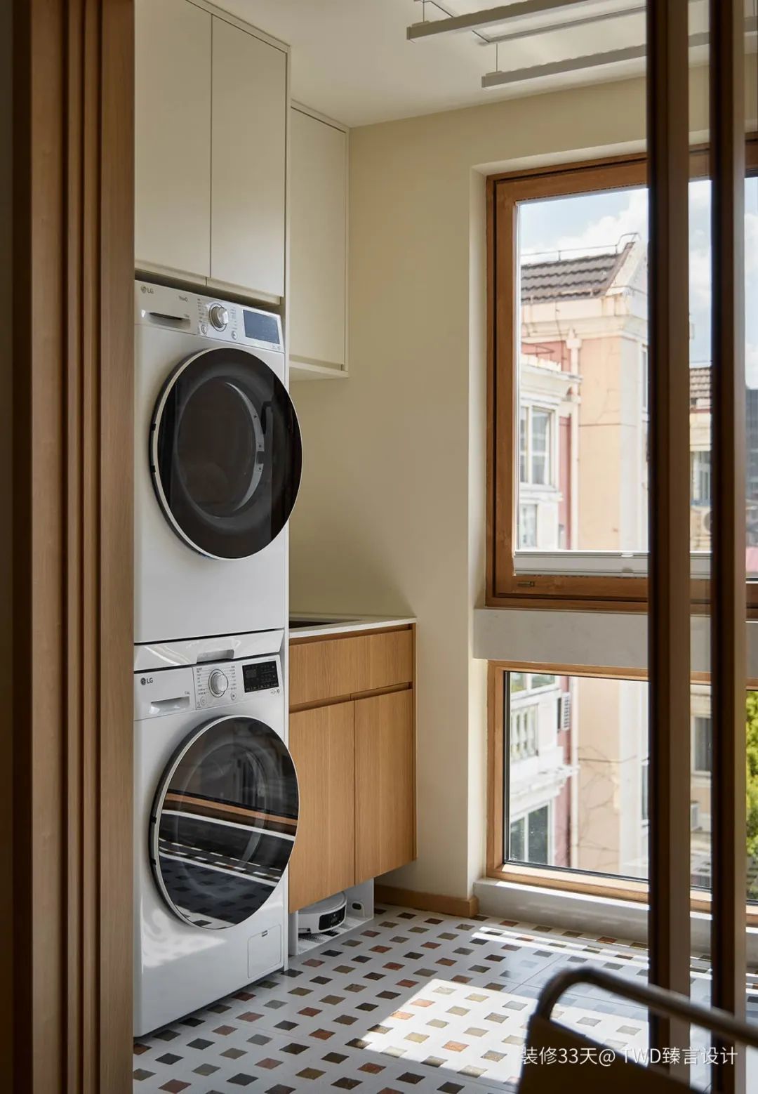 餐厨开窗洞餐桌嵌入餐边柜麻将胡了app卧室改餐厅(图7)