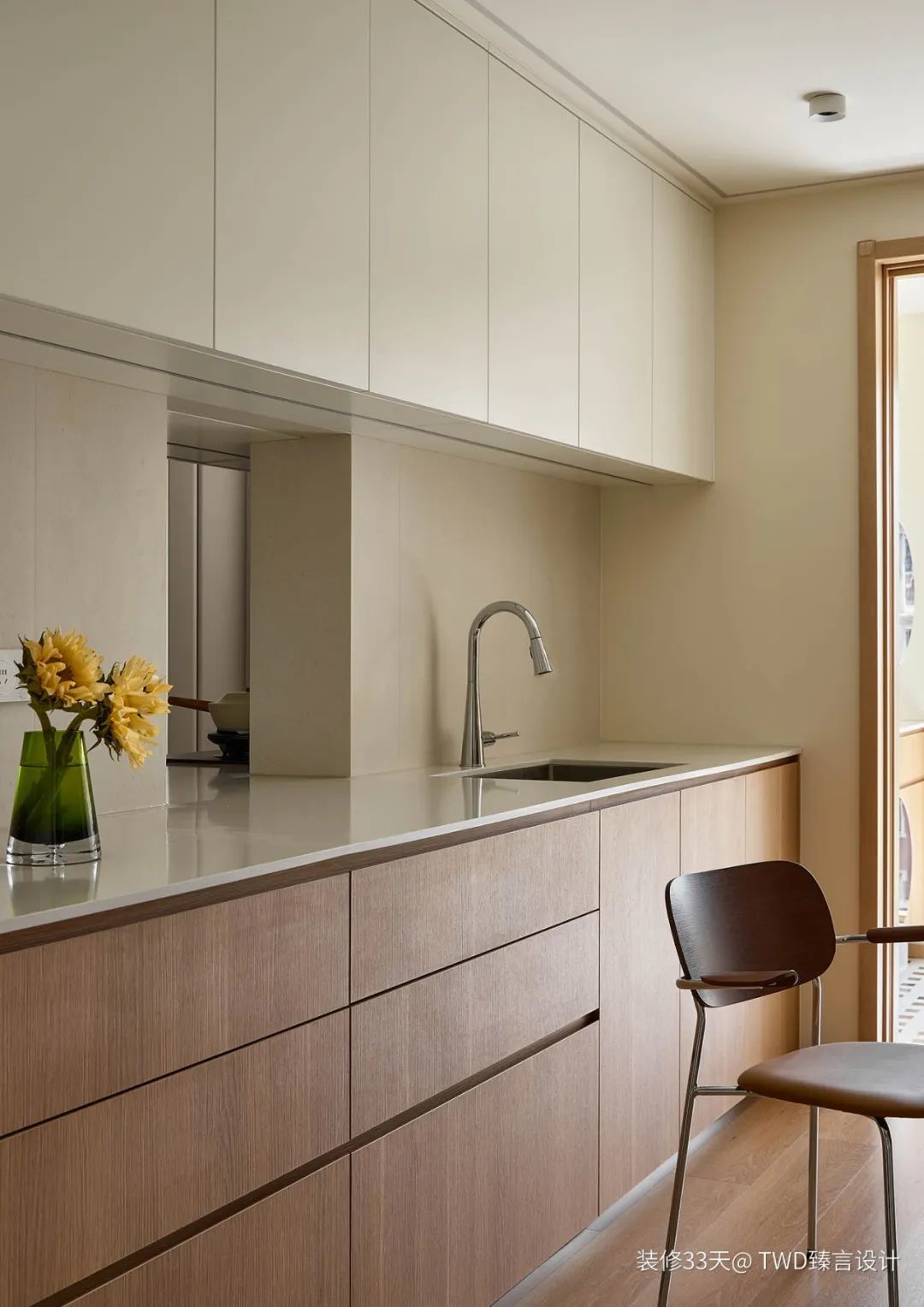 餐厨开窗洞餐桌嵌入餐边柜麻将胡了app卧室改餐厅(图11)