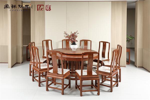 木三款经典餐桌解锁您家的核心区美学麻将胡了东阳红酸枝家具品牌国祥红(图4)